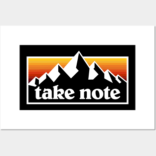 Take Note Mountains 1 Posters and Art